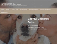 Tablet Screenshot of nwdogpros.com
